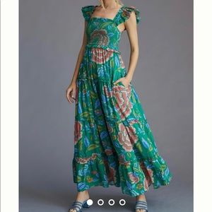 Anthropologie Love The Label square neck maxi dress NEVER WORN NEW WITH TAGS